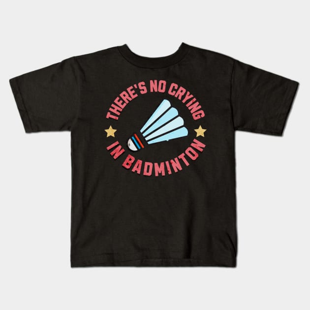 Funny Badminton Kids T-Shirt by The Jumping Cart